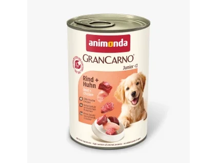 Animonda GranCarno Junior konzerva pro psy hovězí + kuře 400 g