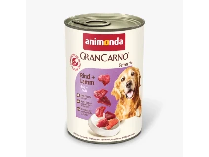 Animonda GranCarno Senior konzerva pro psy hovězí + jehně 400 g