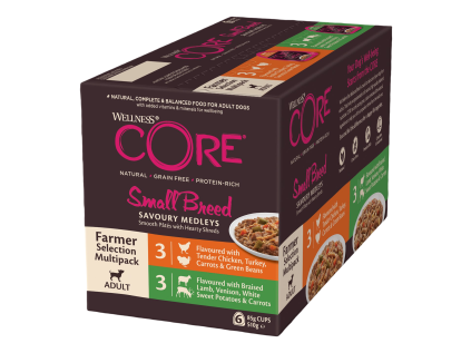 Wellness CORE Small Breed Savoury Medleys Farmer Selection Multipack 510 g