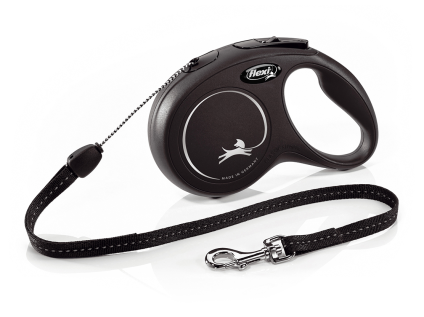 Flexi New Classic S šnůra 8m/12kg černá