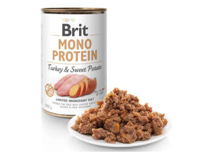 Konzerva Brit Mono Protein Turkey & Sweet Potato 400 g