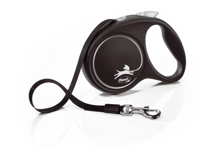 Flexi Black Design M pásek 5m/25 kg stříbrné