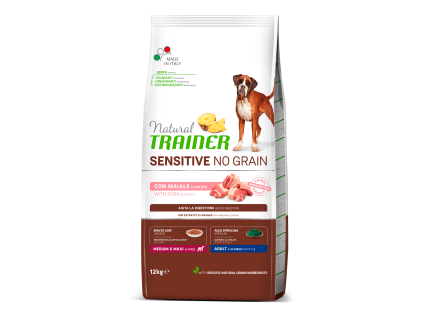 Natural Trainer Sensitive dog NO GRAIN  M/M vepřové 12 kg