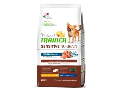 Natural Trainer Sensitive dog NO GRAIN MINI pstruh 2 kg
