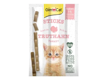 GimCat Sticks Kitten krocan + calcium 3ks