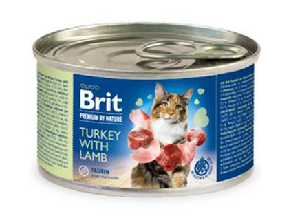 Brit Premium by Nature cat turkey with Lamb 200 g