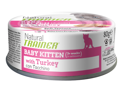 Konzerva Natural Trainer Cat BABY KITTEN krůta 80 g