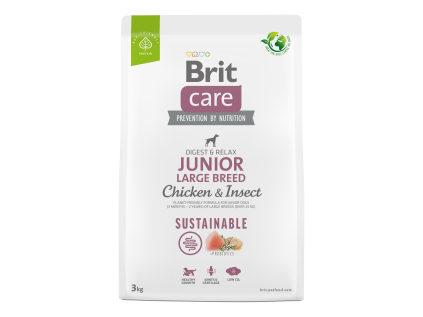 Brit Care Dog Sustainable Junior Large Breed, 3kg