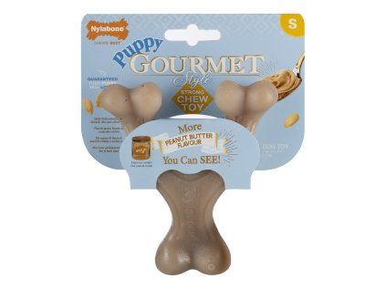 Nylabone hračka Gourmet Puppy Wishbone příchuť burákové máslo S