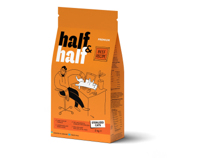 Half&Half Cat Sterilized hovězí 2 kg