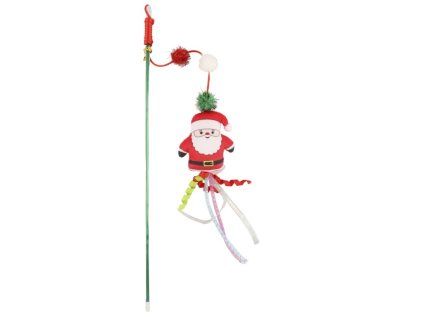 Huhubamboo vánoční škádlítko pro kočky 50cm