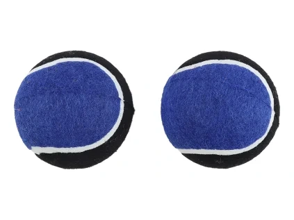 Huhubamboo hračka pro psy tenisák modrý 10cm 2ks