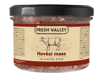 fresh valley sklenice hovezi 200g