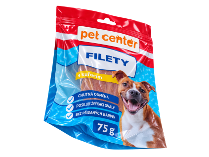 PetCenter Filety s kuřecím 10 × 75 g