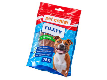 PetCenter Filety s hovězím 75 g