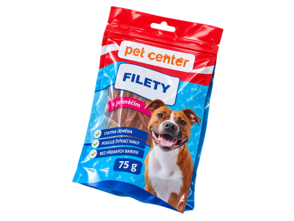 PetCenter Filety s jehněčím 10 × 75 g
